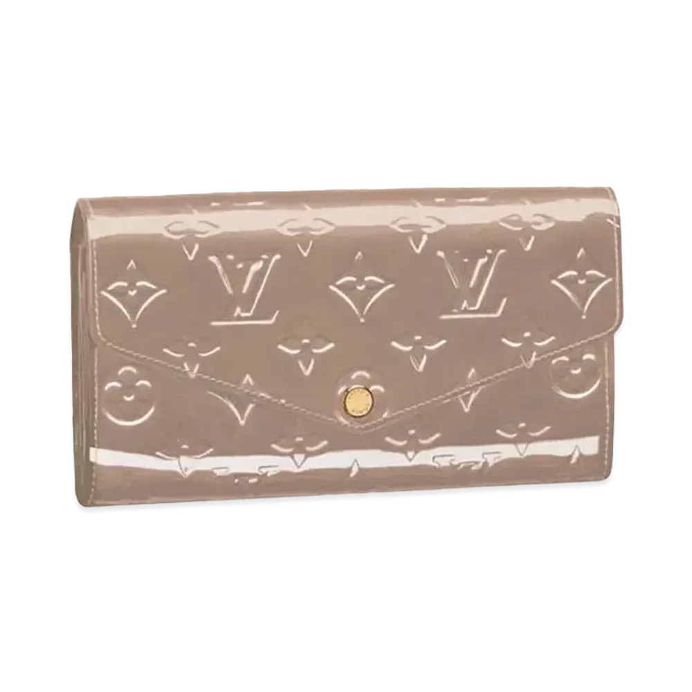 Louis Vuitton Sarah Wallet Vernis "Galet"