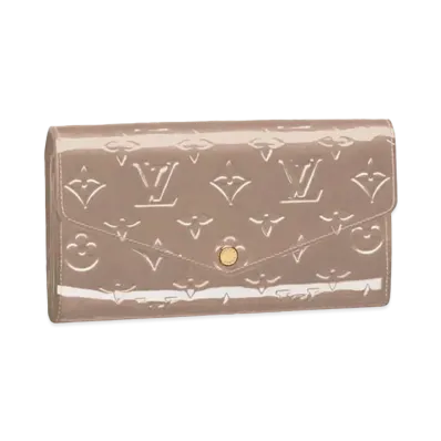 Louis Vuitton Sarah Wallet Vernis "Galet"