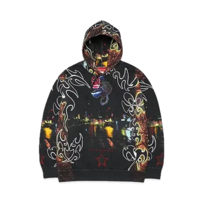 Supreme East Broadway Hooded Sweatshirt "Night"