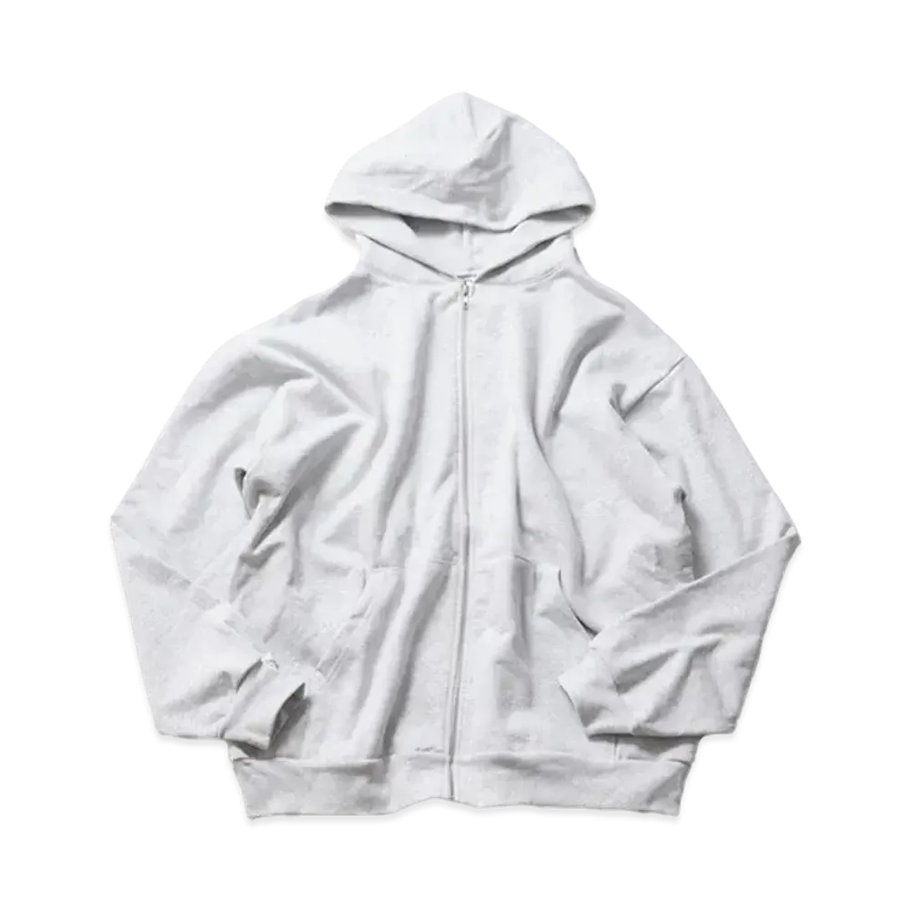 Los Angeles Apparel 14.0Oz Heavy Fleece Zip Up Hood Sweat "Ash Grey"