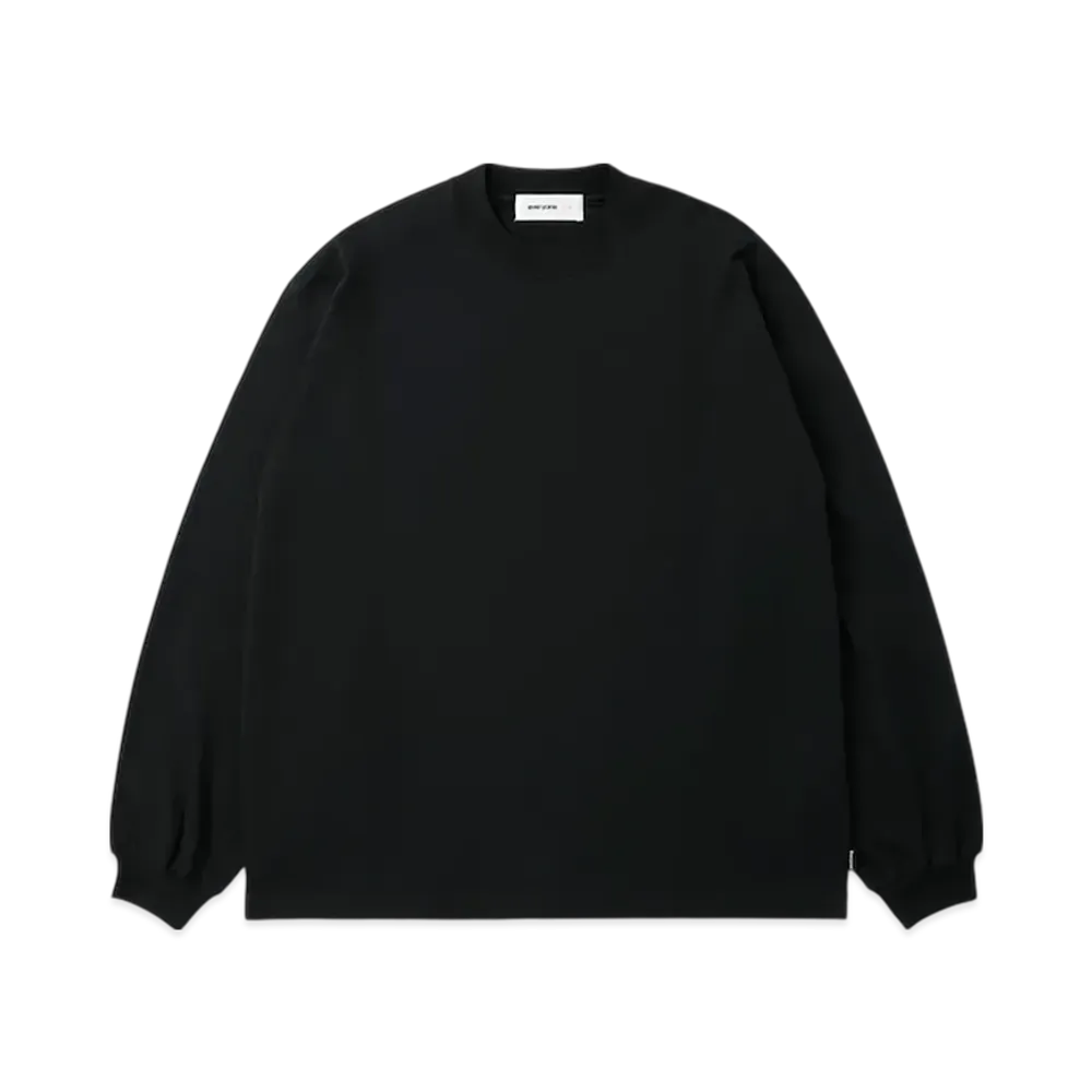 everyone High-Gauge Cotton Long Sleeve Tee Shirt "Black"