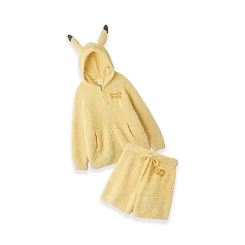 GELATO PIQUE x Pokemon Gelato Pikachu Hoodie & Short Pants Set "Yellow"