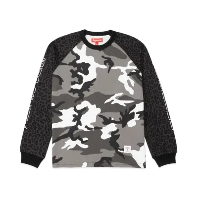 Supreme Wildlife Camo Raglan L/S Top "Snow Camo"