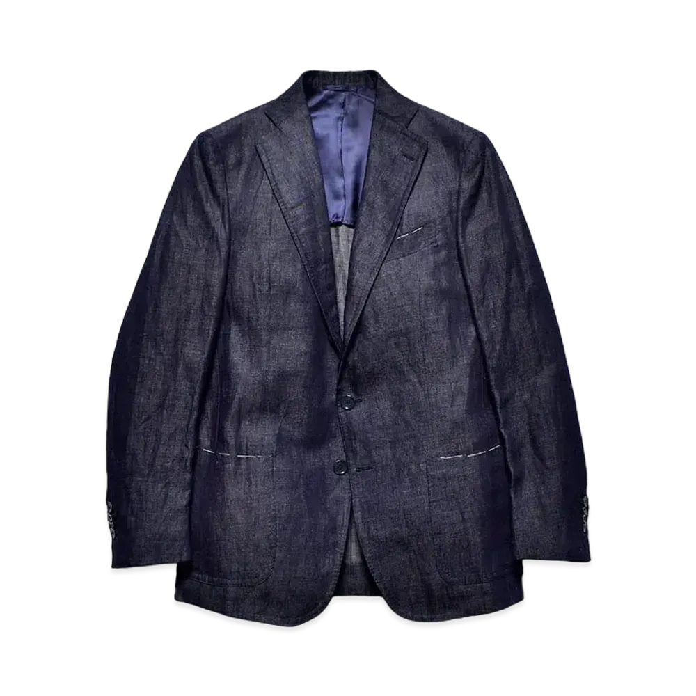 MINEDENIM Notched Lapel Tailored JKT "Navy"