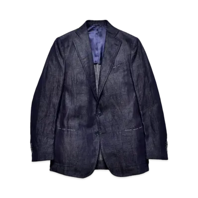 MINEDENIM Notched Lapel Tailored JKT "Navy"