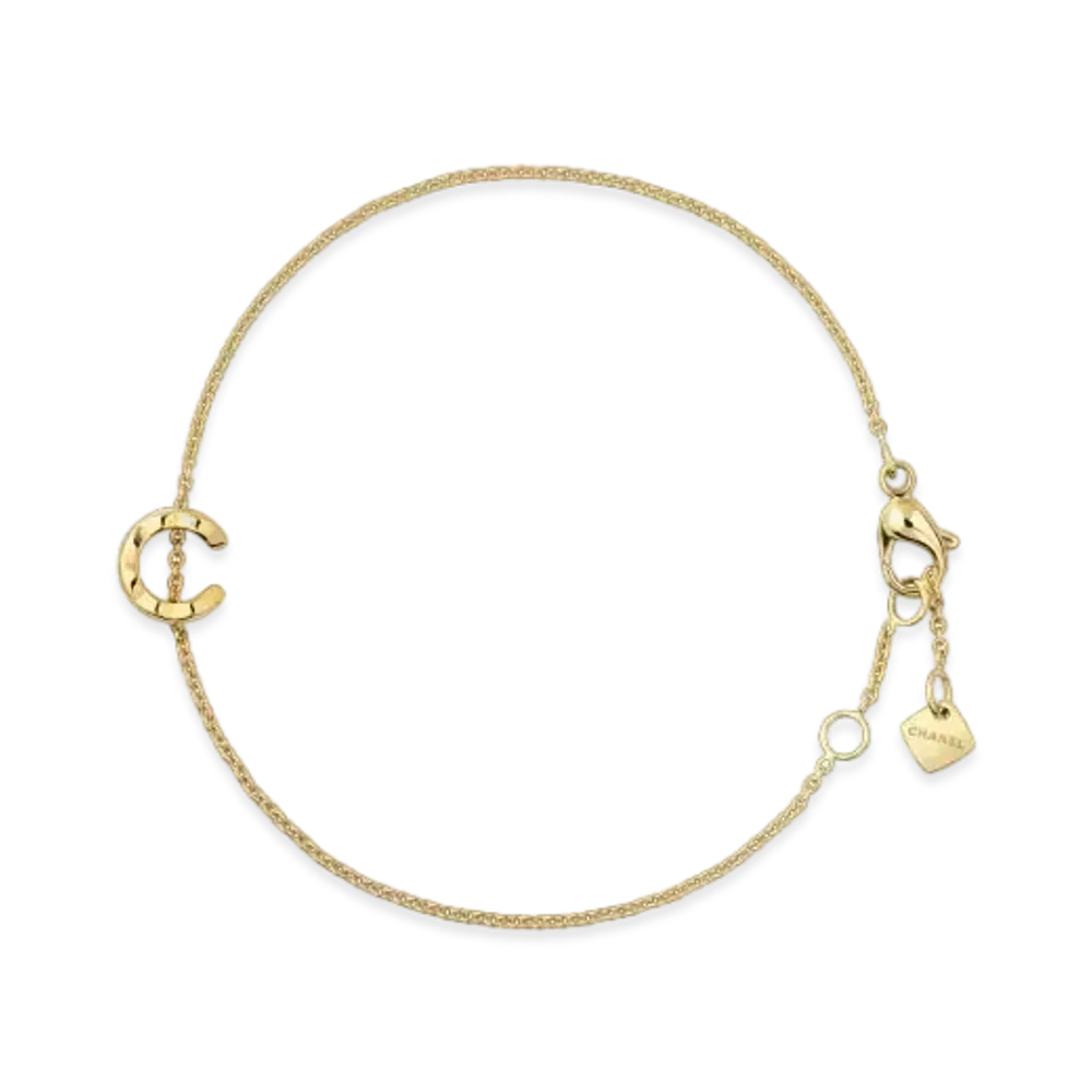 CHANEL Coco Bracelet Quilted Motif, 18K Yellow Gold