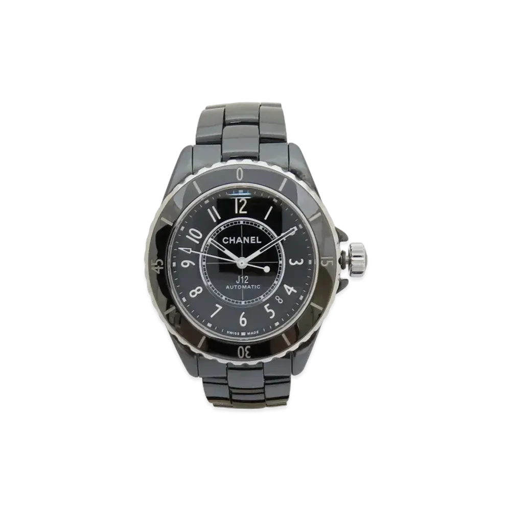 CHANEL J12 Watch Caliber 12.1 38mm Ceramic Stainless Steel "Black"