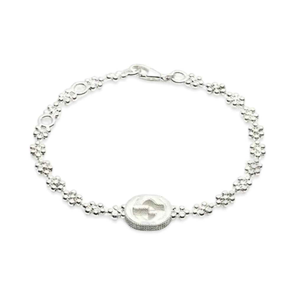 GUCCI Silver Bracelet With Interlocking G