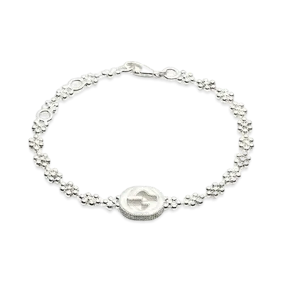 GUCCI Silver Bracelet With Interlocking G