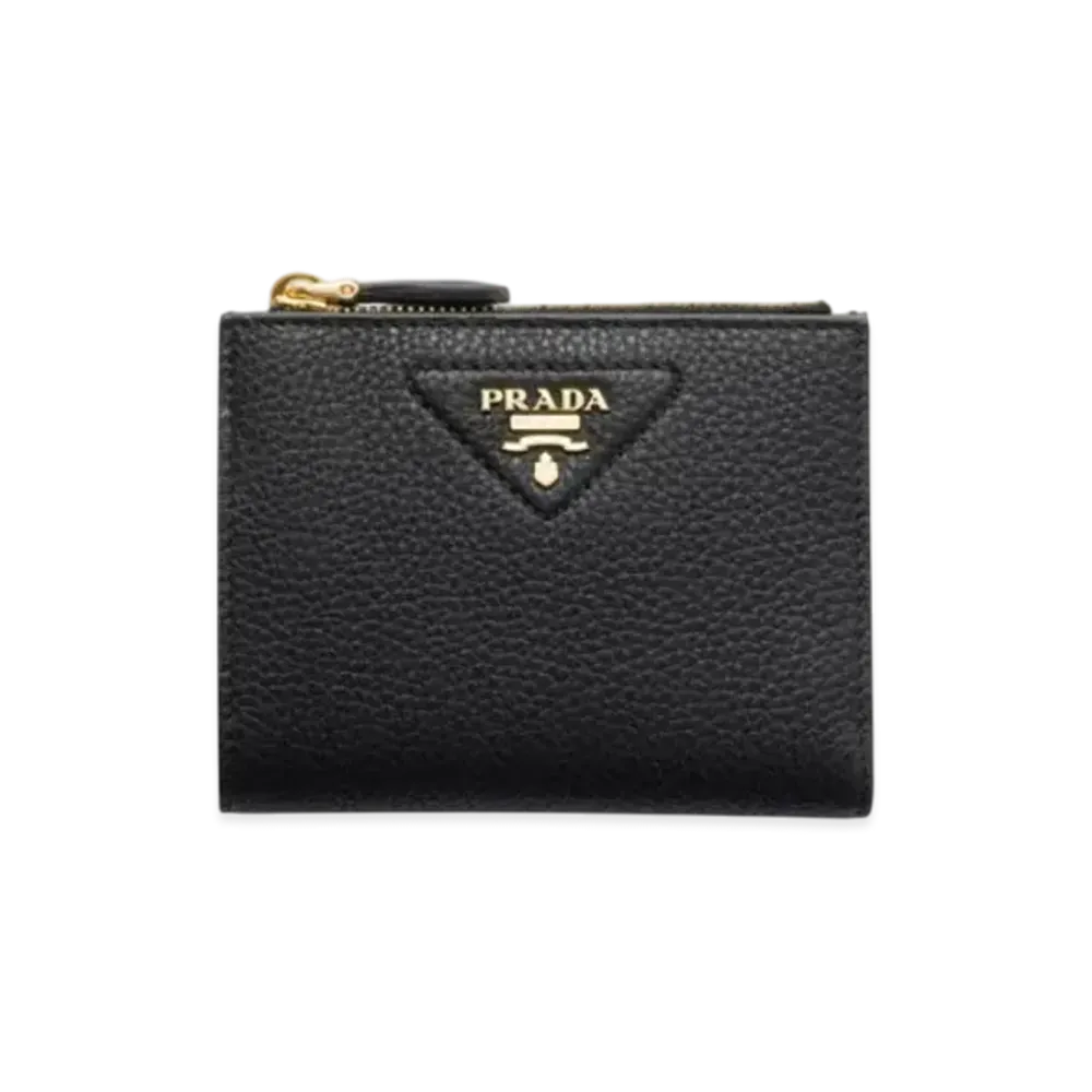 PRADA Small Leather Wallet "Black"