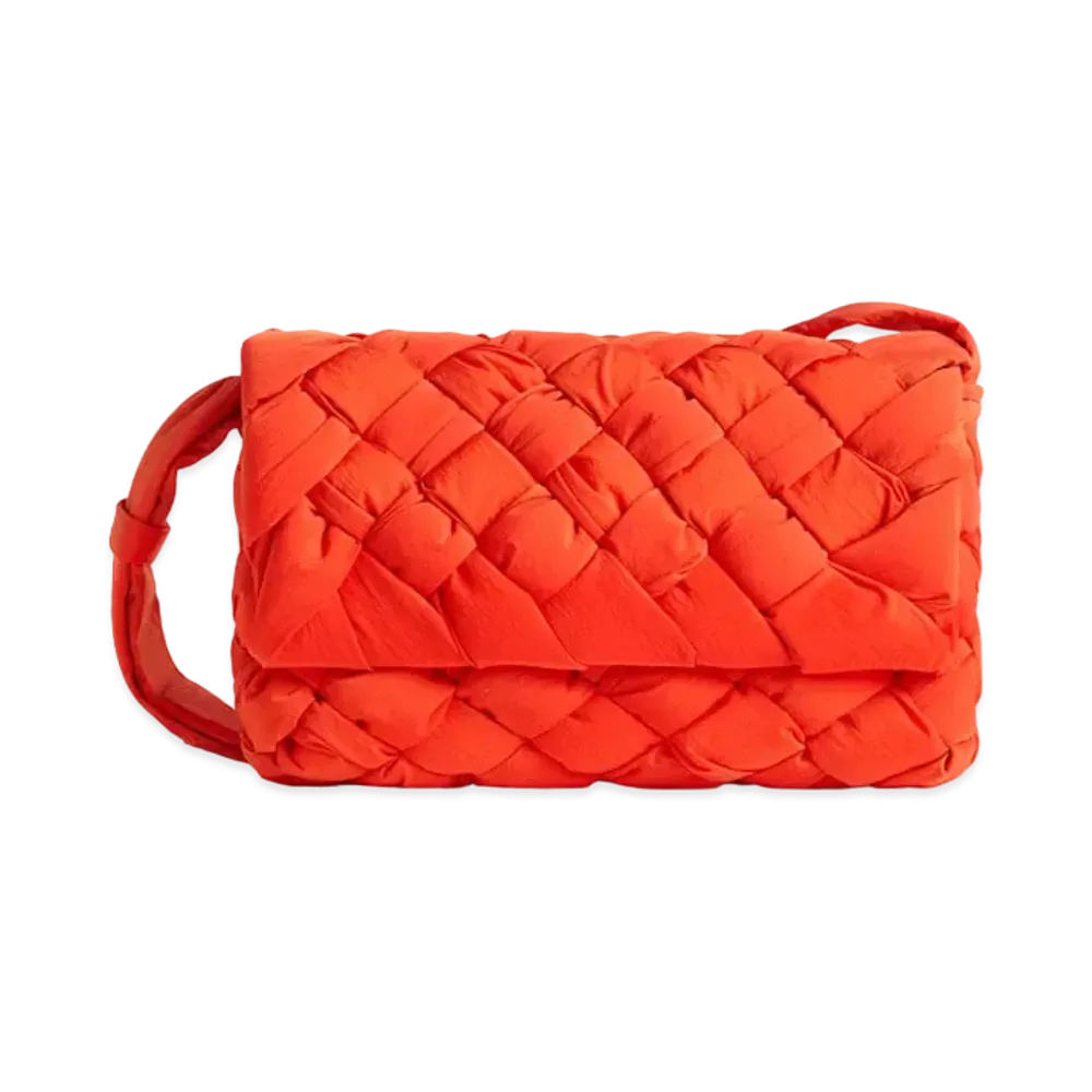 Bottega Veneta Small Rumple Messenger "Orange"