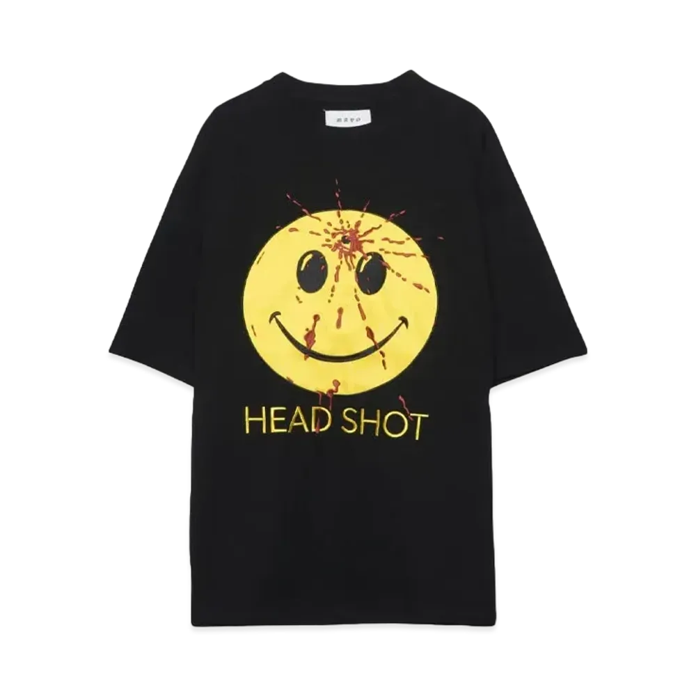 MAYO HEAD SHOT Embroidery short Sleeve Tee "BLACK"