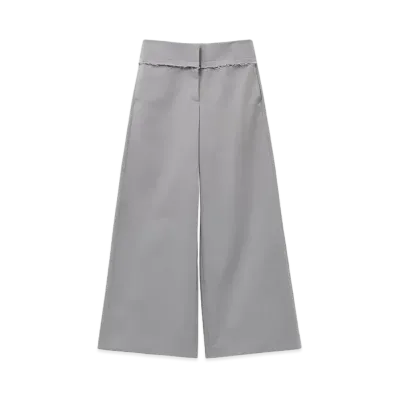 Alexander McQUEEN Wide Leg Military Pants "Gray"