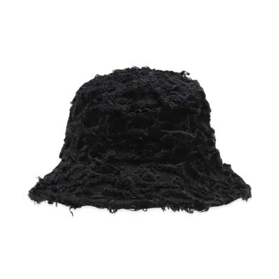 A GOOD BAD INFLUENCE DISTRESSED DENIM HAT "BLACK"