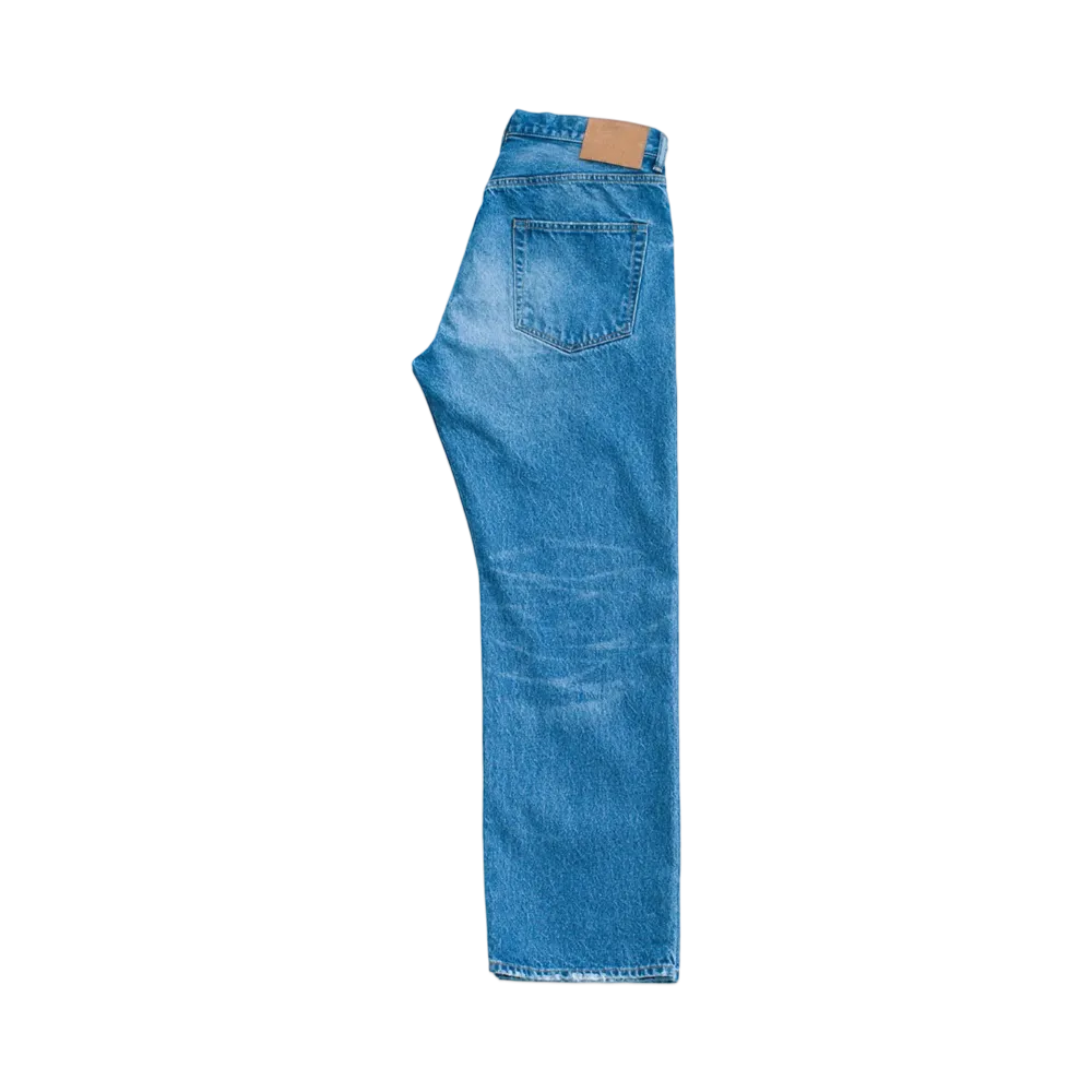 Ron Herman Recycled Cotton Used Straight Denim Pants "Blue"