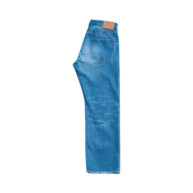 Ron Herman Recycled Cotton Used Straight Denim Pants "Blue"