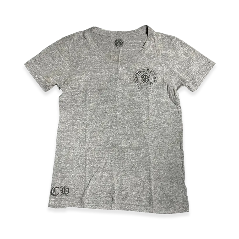 Chrome Hearts Horseshoe Dagger Print V-Neck S/S T-Shirt "Grey"