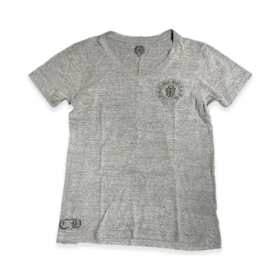 Chrome Hearts Horseshoe Dagger Print V-Neck S/S T-Shirt "Grey"