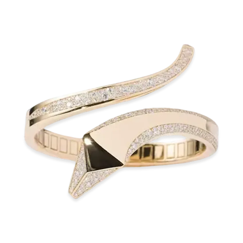 PRADA Eternal Gold Snake Bracelet in Yellow Gold and Diamonds