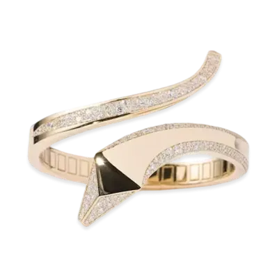 PRADA Eternal Gold Snake Bracelet in Yellow Gold and Diamonds