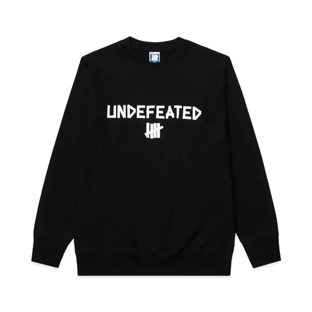 UNDEFEATED Taped Crewneck "Black"