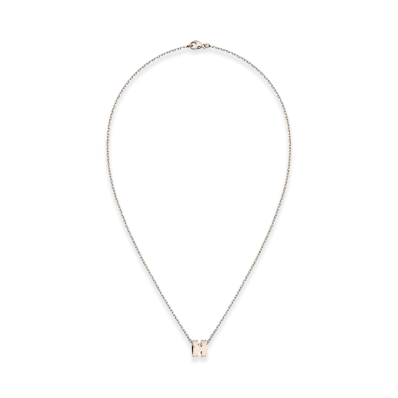 Hermes Mini Pop H Pendant "Rose Dragee/Rose Gold"