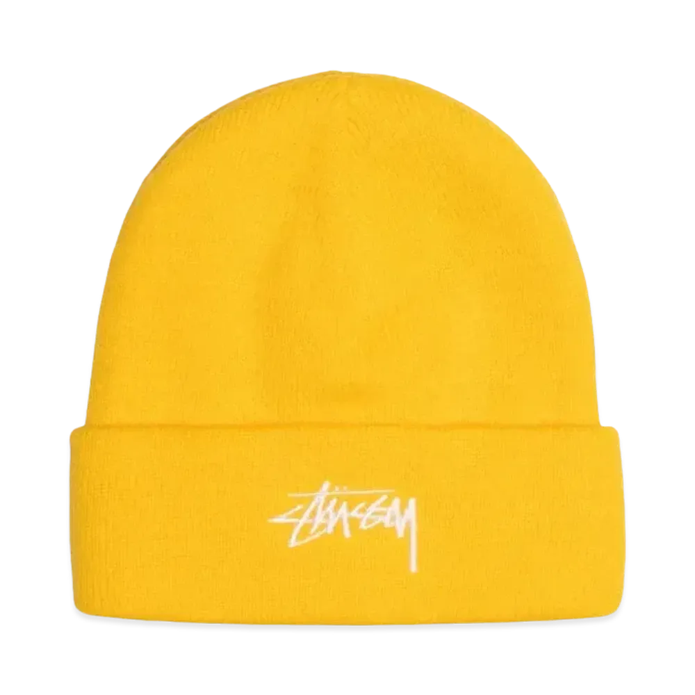 Stussy Stock Cuff Beanie "Mustard"