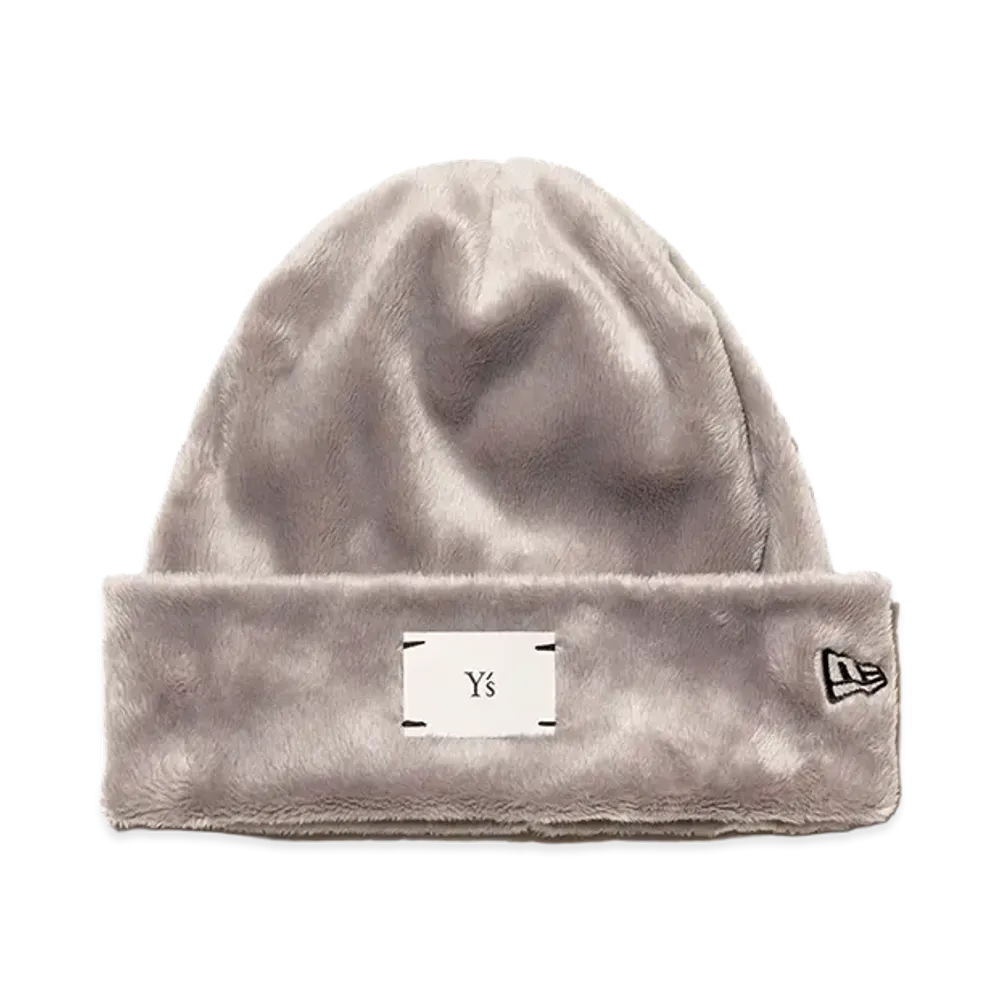 NEW ERA x Y's Basic Cuff Knit FW26 Micro Fur "Gray"