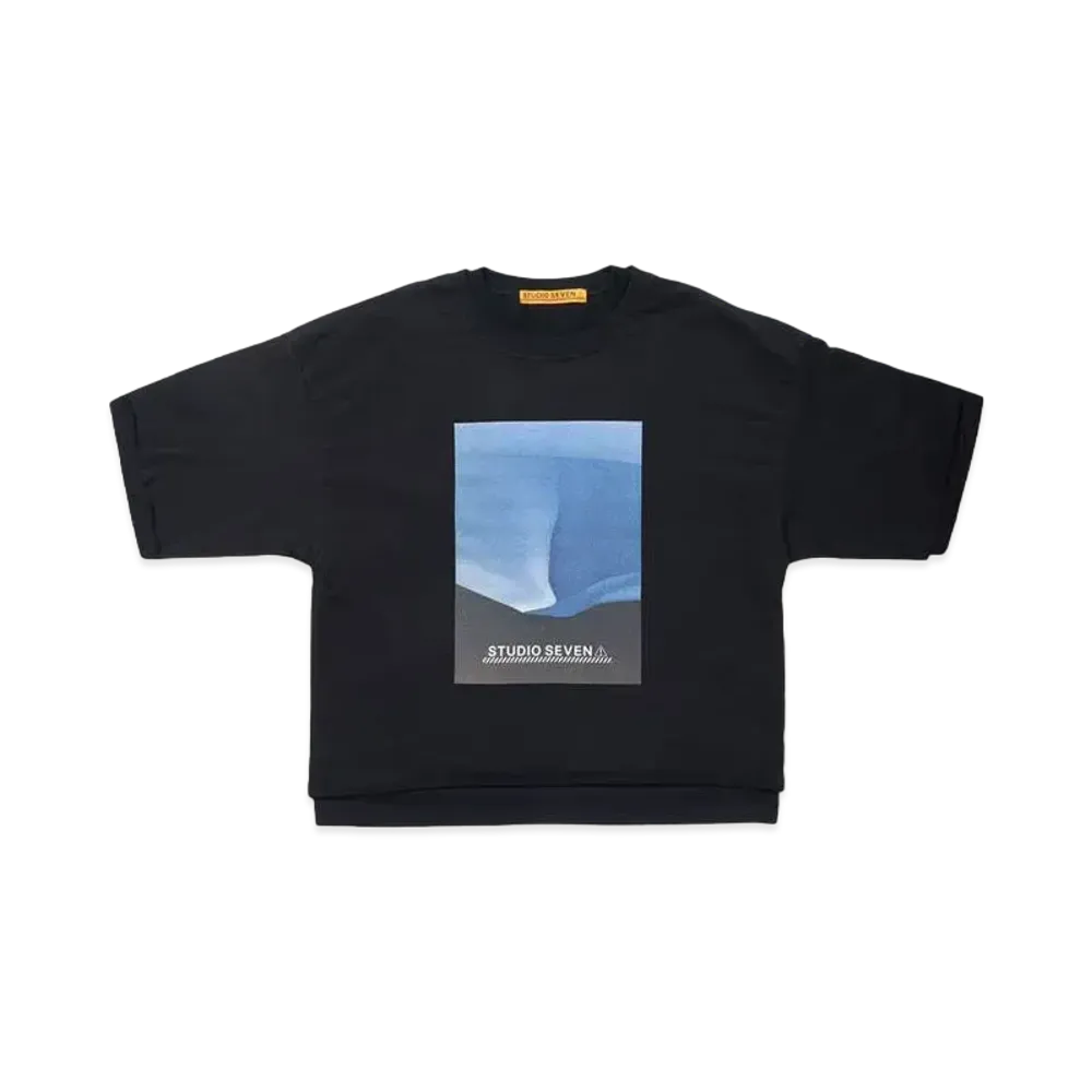 STUDIO SEVEN Big Layered SS Tee "BLACK"