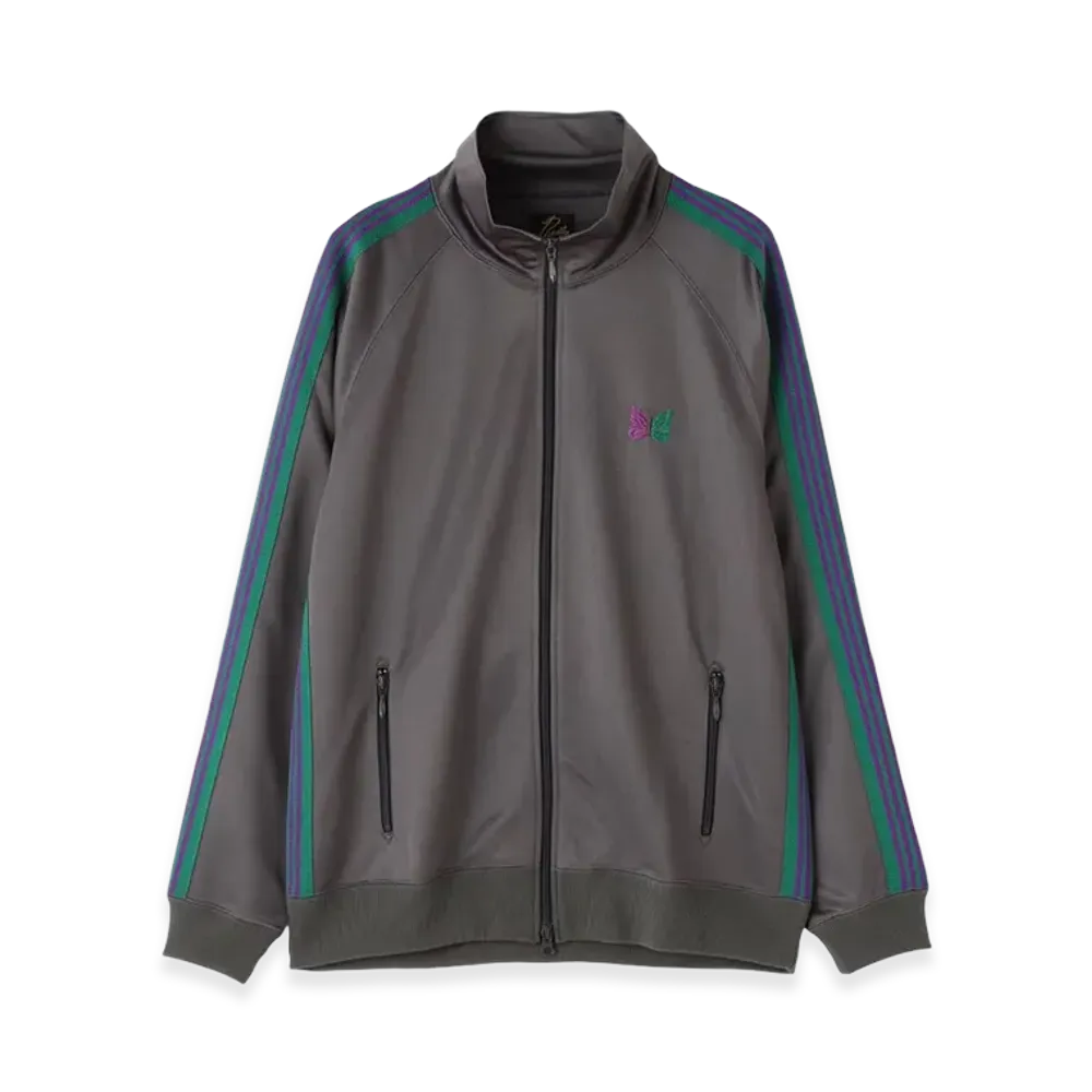 NEEDLES Special Order Track Jacket Poly Smooth "Charcoal"