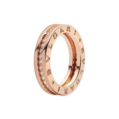 BVLGARI B.Zero1 Ring Diamond "Pink Gold"