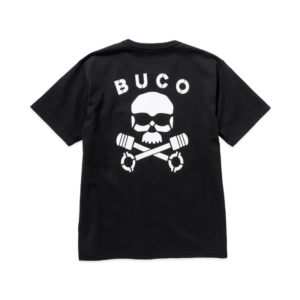 THE REAL McCOY'S BUCO TEE / SKULL PISTON "Black"