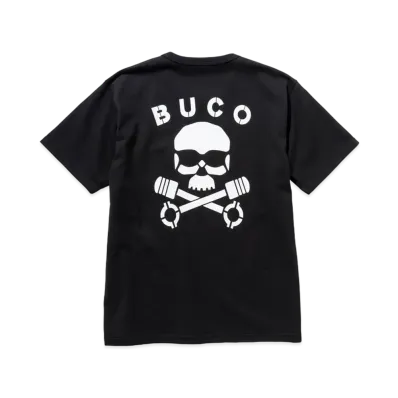 THE REAL McCOY'S BUCO TEE / SKULL PISTON "Black"