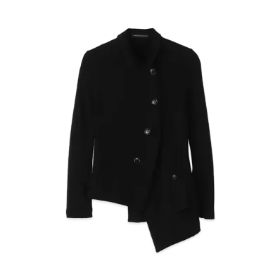 Yohji Yamamoto Y's 50/-x30/2 FLEECE POCKET ASSYME JACKET "Black"