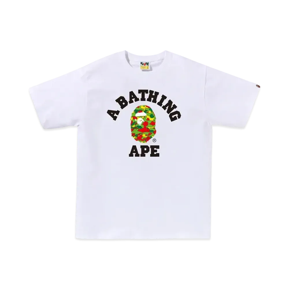 A BATHING APE STA Camo College Tee BAPEC Special Preorder "White"