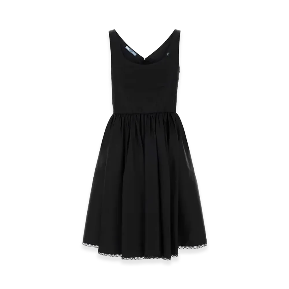PRADA Wonen's Re-Nylon Mini Dress "Black"