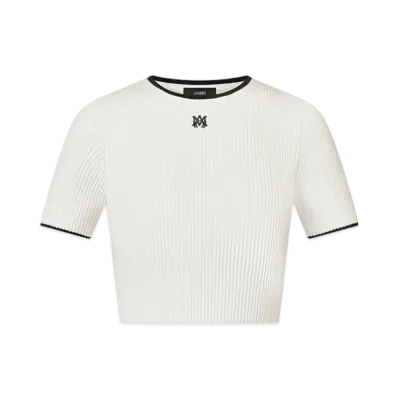 AMIRI Women's MA Baby Tee "Ivory"