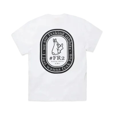 FR2 Oval Logo T-shirt "White"