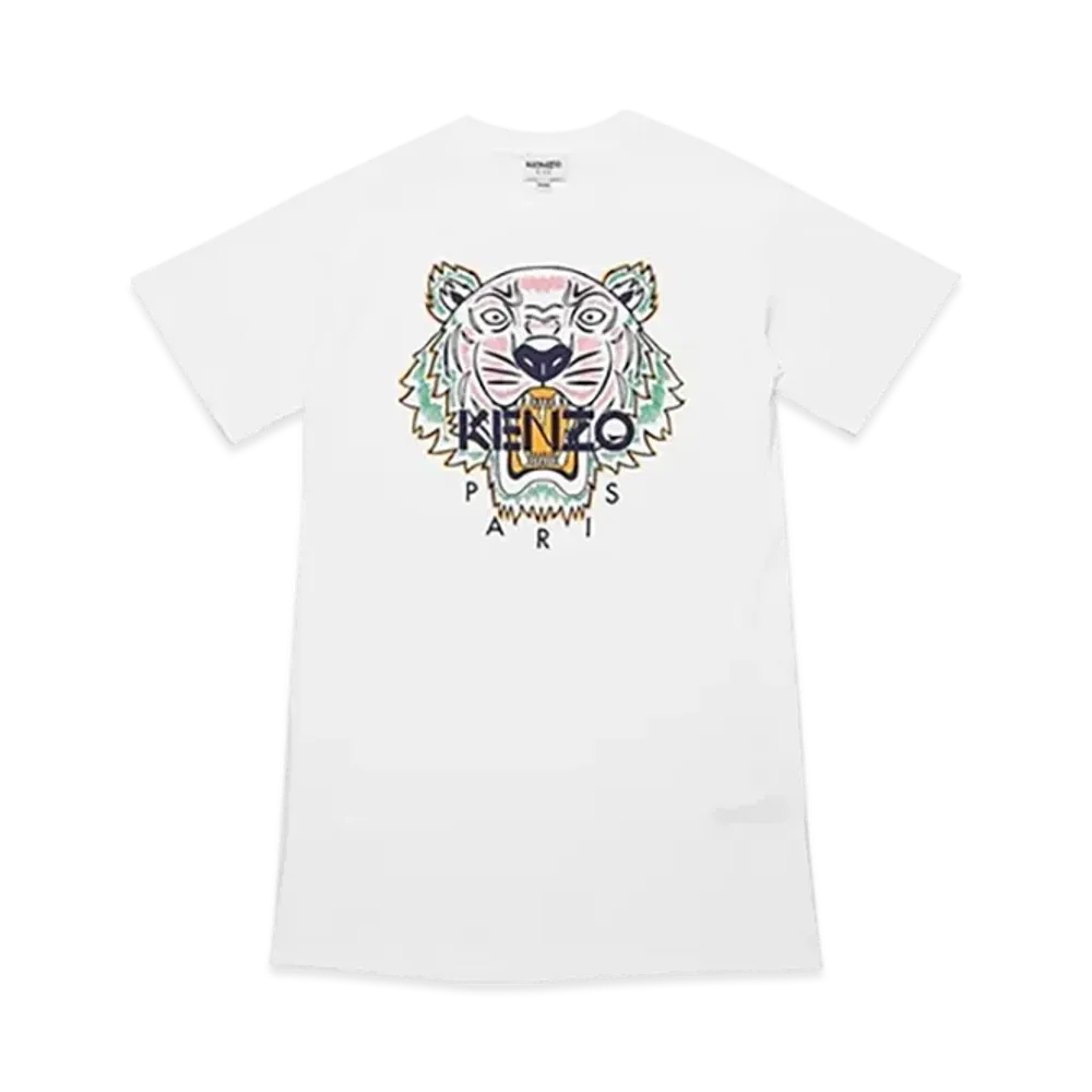 KENZO Kids Short Sleeve Dress "White"