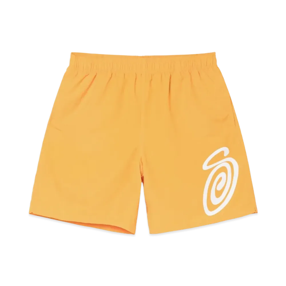 Stussy Curly S Water Shorts "Tangerine"