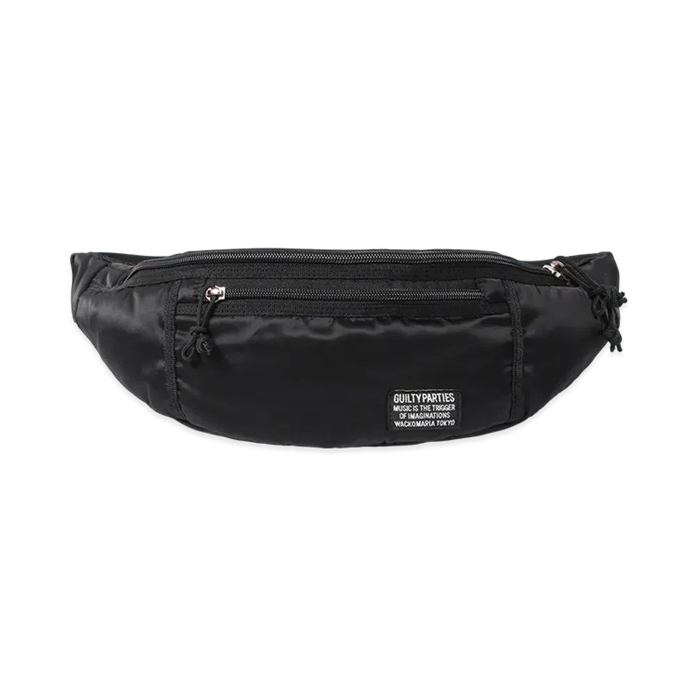 WACKO MARIA x Speak Easy Nylon Waist Bag "Black"