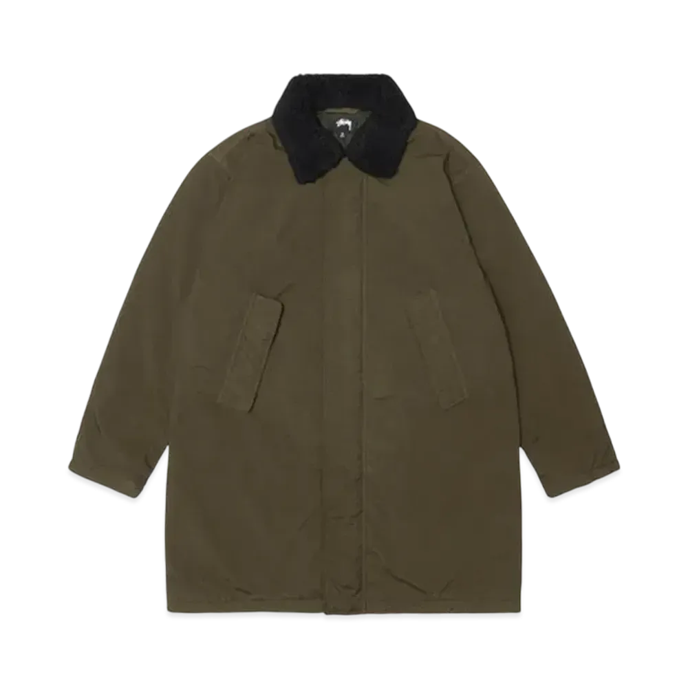 Stussy Insulated Long Coat "Forest Green"