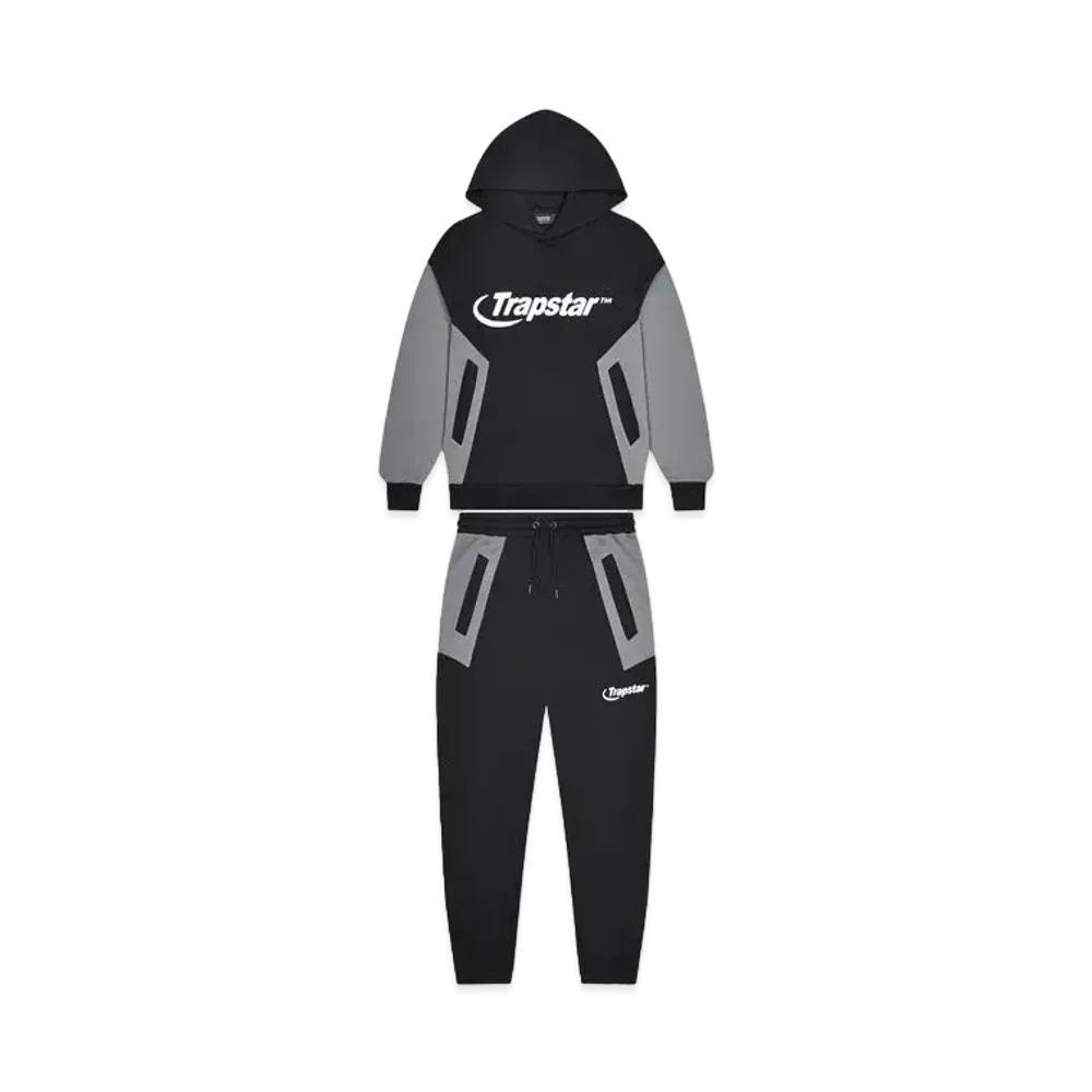 TRAPSTAR Chenille Hyperdrive Panel Tracksuit "Black"