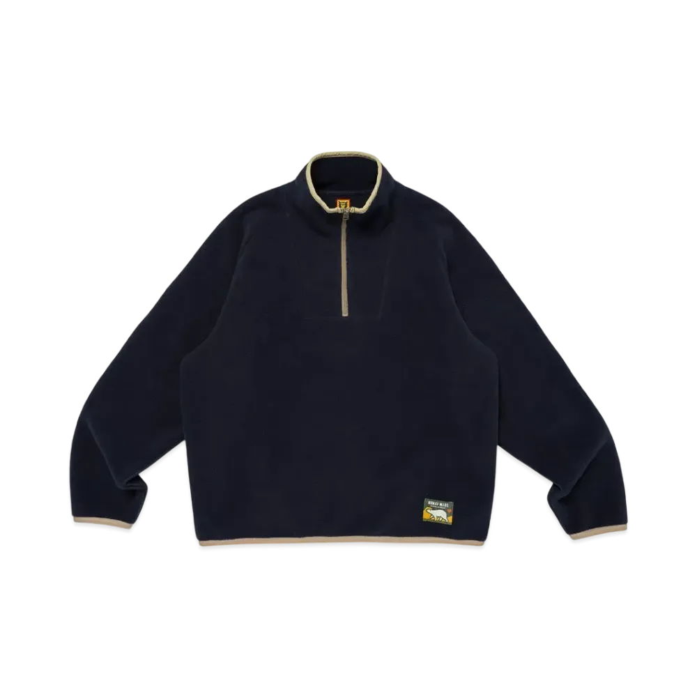 HUMAN MADE Fleece Half-Zip Pullover "Navy"