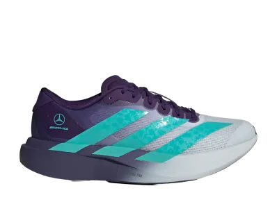 Mercedes AMG PETRONAS F1 Team × adidas Adizero Evo SL "Blue Tint/Semi Mint Rush"