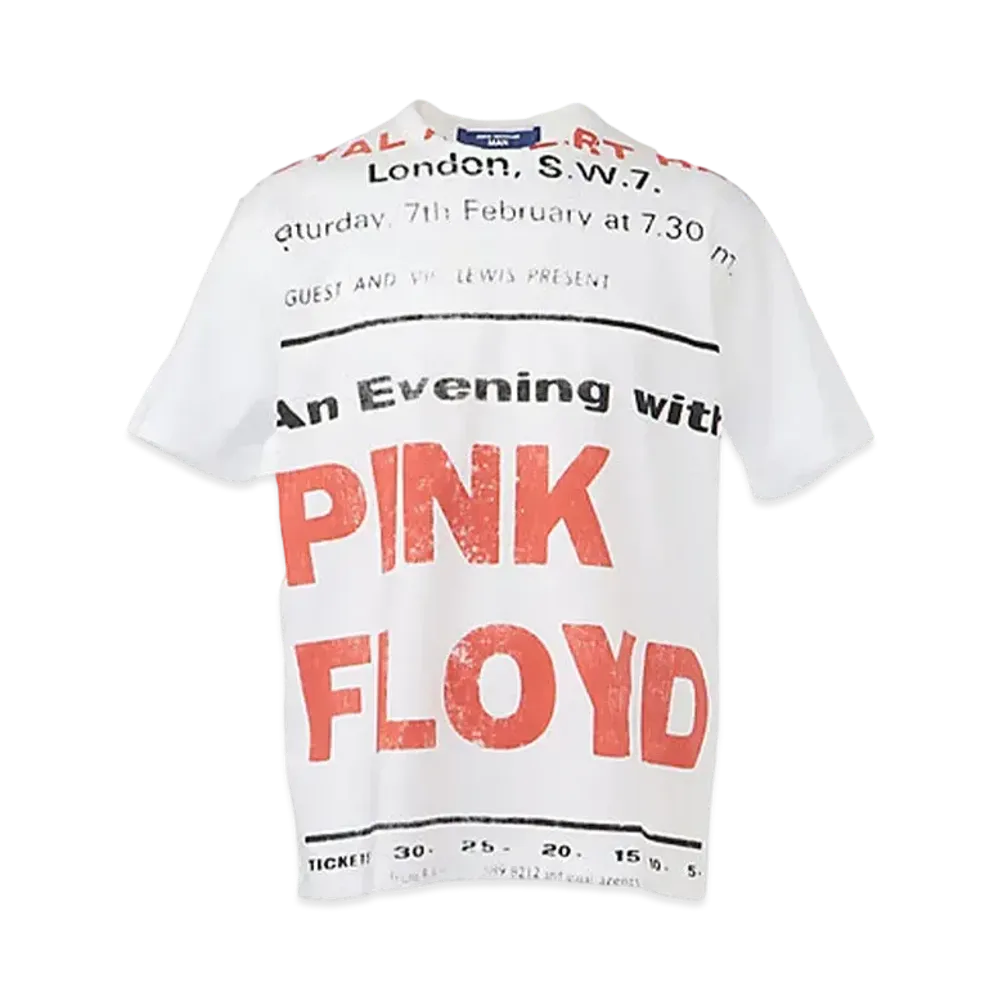JUNYA WATANABE MAN PINK FOLD Print Tee "White"