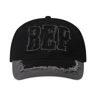 BlackEyePatch Fabric Initials Patched Cap "Black"