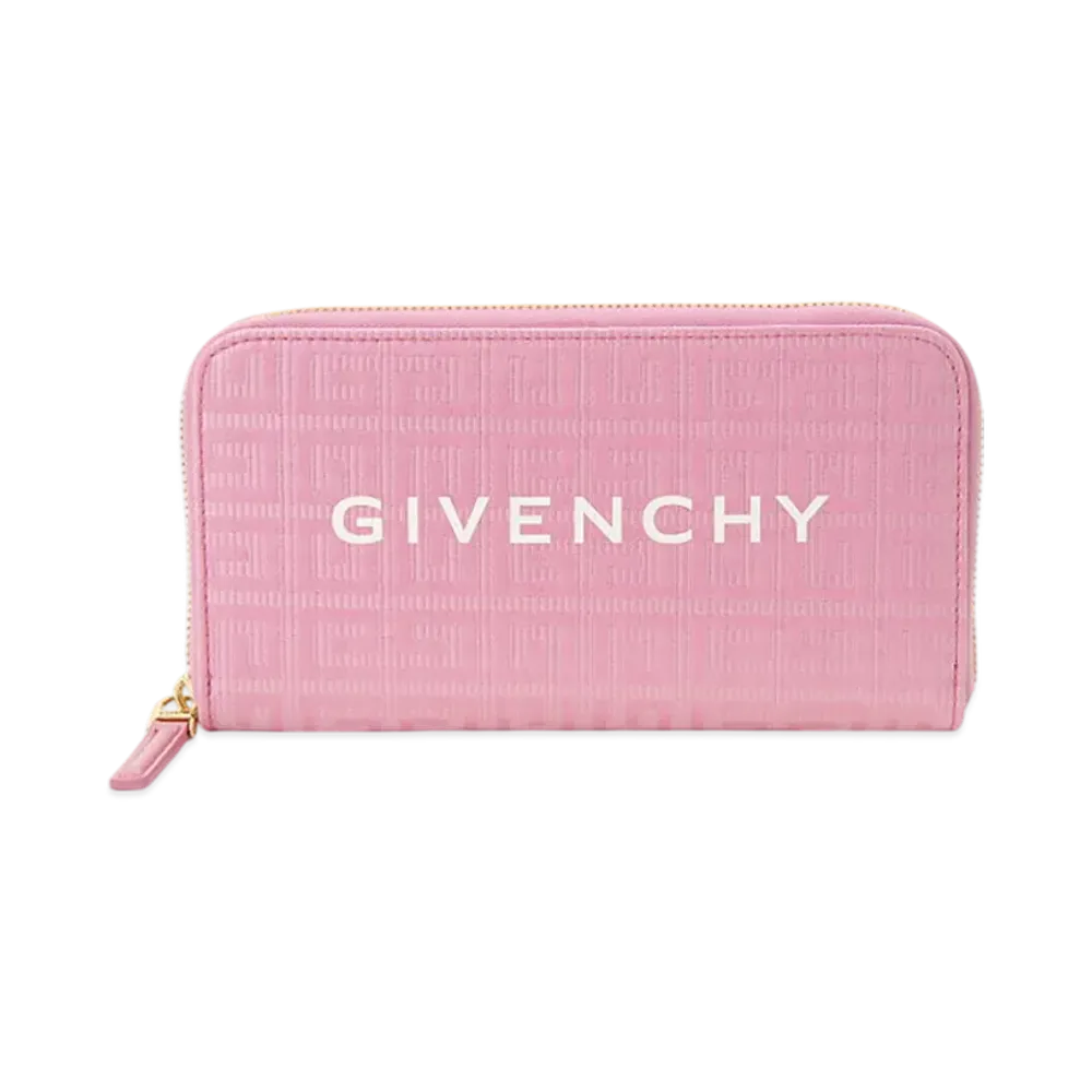GIVENCHY G-Cut Zip-Around Wallet "Bright Pink"
