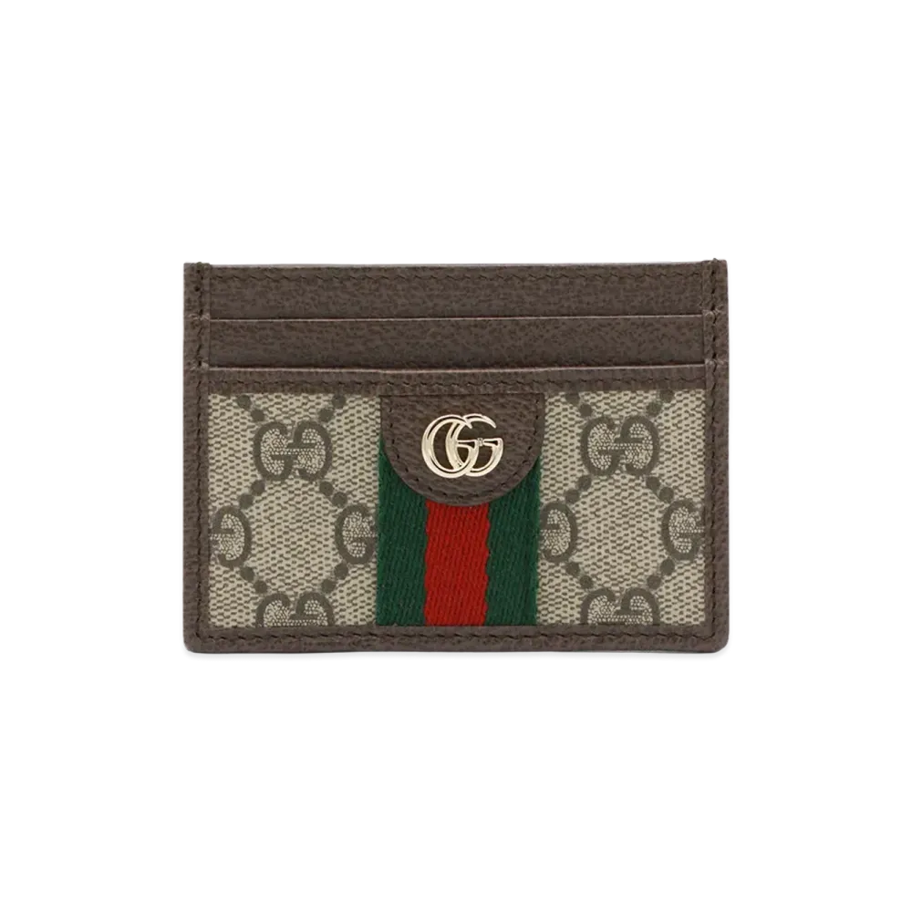GUCCI Women's GG Supreme Fabric Ophidia Card Holder "Printed"