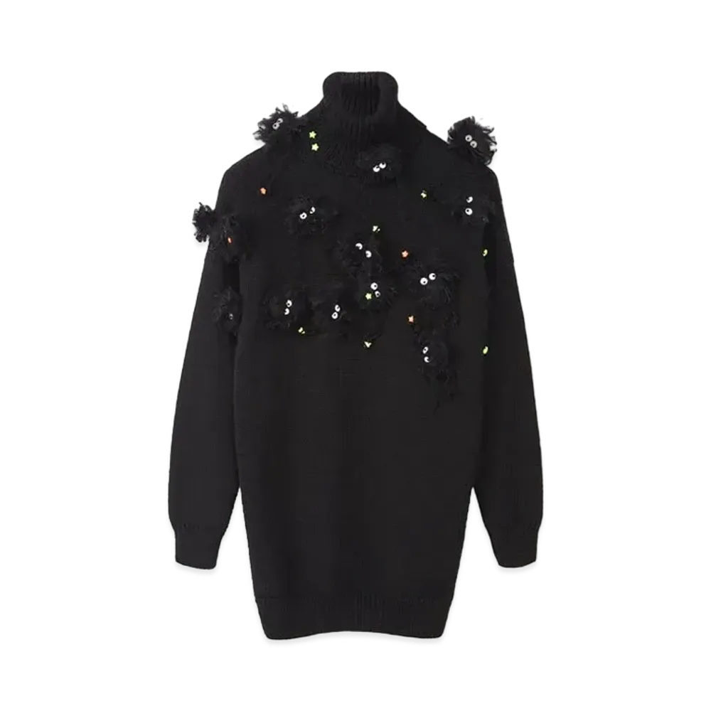 LOEWE x Spirited Away Susuwatari High Neck Sweater In Wool